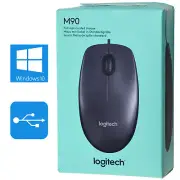 Logitech M90 Mouse USB Windows 10 11 7 8 Linux Mac OS Right & Left-Handed M761
