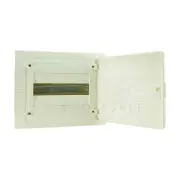 Hager VF112PT White Plastic 12P Hinged Cover Load Center Enclosure, 293mm H x...