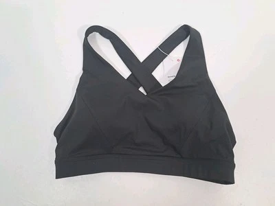 LULULEMON Envital Bra Medium Support D/DD Cup V-Neck Black BNWT Size 10 / UK `14
