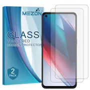 [2 Pack] OPPO Find X5 Lite Tempered Glass 9H HD Crystal Clear Premium Screen Protector by MEZON – Case Friendly, Shock Absorption (OPPO Find X5 Lite, 9H)