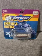 1990 Galoob Toys MICRO MACHINES #7410 Ship in a Bottle RMS HMS TITANIC #1