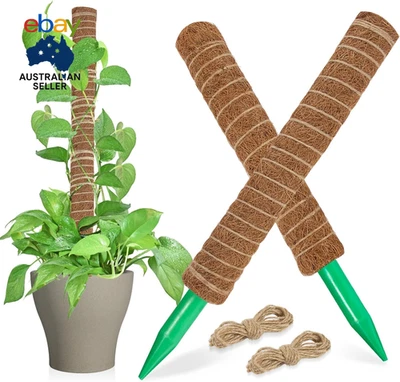 Moss Totem Pole - Moss Pole for Plants Monstera 2 Pcs 15.7 Inch Coco Coir Pole f