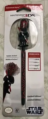 Star Wars Limited Edition BobbleHead Stylus Nintendo 3DS Darth Maul New Sealed