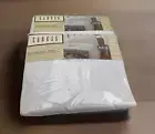 (2) Vintage Caress Twin Flat Sheet White Percale 66” X 96” NEW