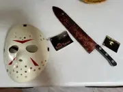 Jason Mask And Halloween Knife - Horror Express Studios (Early Years Prototype)