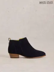 White Stuff Blue Wide Fit Suede Ankle Boots (AG2291) | $173
