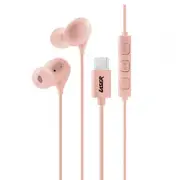 Laser Wired USB-C In-Ear Earphones w/ In-Line Controls 1.2m For iPhone 15 Rose