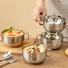 Double Handle Children's Food Bowl Food Container Kitchen Tableware