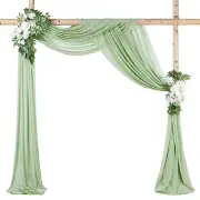 Wdding Decorations Backdrop: Wedding Arch 27.5"W x 216"L (Pack of 1) Sage Green