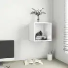 High Gloss Floating Cabinet DIY Wall Mount Book TV Display Storage Shelf Rack