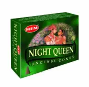 HEM - Night Queen - 120 Incense Cones - Bulk Box - Indian Dhoops