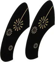 Yardwe 2pcs Ukulele Scratch Pickguards Professional Surface Protective Board Lightweight and Versatile Includes Cleaning Cloth for Ukulele Models