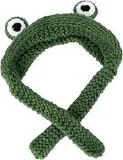 [FOMIYES] 1pc Cartoon Frog Ear Protection Hat Ear Cuff Outdoor Warm Hat Warm Cap Yarn Green