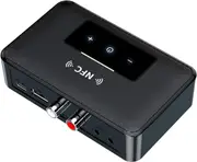 Bluetooth 5.0 Transmitter Receiver HiFi Wireless 3.5mm AUX NFC to 2 RCA Audio Adapter