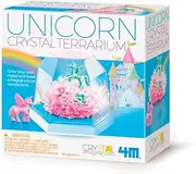 4M Crystal Growing Unicorn Terrarium, Easy to Use, Strong and Durable, Make Your Own Crystal Terrarium, STEM Toy, Stimulates Creativity