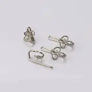 Silver 60PCS Multipurpose Window Curtain Clothes Metal Clips Rings Hook Hanging AU
