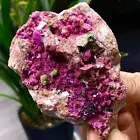 231G Natural Cobalto Calcite graininess Crystal Mineral specimen Healing-Congo