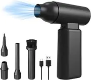 Labymos 2 in 1 Compressed Air Duster and Inflator 3 Gear Adjustable 67000RPM Electric Air Duster with Brushless Motor Cordless Air Blower with for PC Keyd Cleaning Swim Ring Inflation