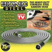 75' Bionic Steel Heavy-Duty Stainless Steel Kink-Free Garden Hose