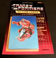 Transformers G1 IRONHIDE Action Cards Milton Bradley Hasbro Sealed Pack 1985