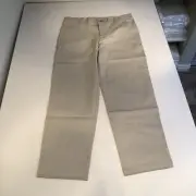Wonder Nation Boys Flat Front Twill Pants Beige Size 14 Husky