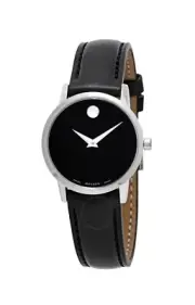 Brand New Movado Women’s Museum Classic Silver Dial Leather Strap Watch 0607317