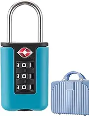 [Generic] Compact Backpack Lock, Backpack Security Lock, Backpack Lock, Suitcase Lock, Approved Lock with Stainless Steel Cable and Number Combination - Cable