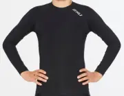 2XU Youth Core Compression Long Sleeve- Black/Silver CA6406a Size S BNIB