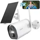 2K Solar Camera Security Outdoor with Spotlight & Siren, AI Detection Wireles...
