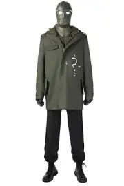 The Batman Riddler Suit Full Set Uniform Cosplay Costume Halloween + Shoes