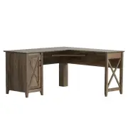 Maestro Furniture Axel L-shaped Executive Computer Working Home Office Desk Rustic Oak