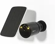 EZVIZ 2K+ Wireless Outdoor Security Camera, WiFi Surveillance Camera with Color Night Vision, AI Human Detection, Waterproof, 32GB Built-in/Cloud Storage, Works with Alexa, BC1C 4MP with Solar Panel
