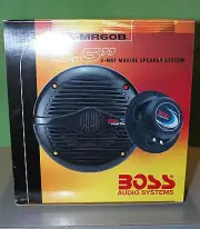 NEW Boss Audio AVA-MR60B 6.5" Round Marine Speakers - Black (Pair) 200 WATTS RV