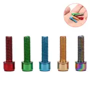 6pcs Bicycle Stem Screw M5x18mm Headset Bolt With Washer Handlebar BoltD..u