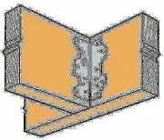 100 Pack Simpson Strong Tie A35 4-1/2" 6-Way Framing Angle Anchor