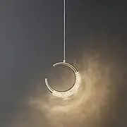 LED Pendant Light Drop Ceiling Lamp, Moon Fairy LED Hanging Chandelier Bedroom Bedside Lighting Fixture
