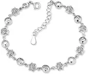 [EBCJIAMS] S925 Sterling Silver Bracelet I Love You Style Female Models Popular Design Style Jewelry for Bracelets and Bangles
