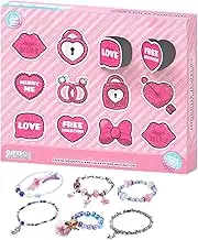 Christmas Advent Calendar Bracelets | Toddler Beaded Bracelets Dress up Jewelry - 12 Days Countdown Kit, Parties Supplies Preschool Activities for Friends Family
