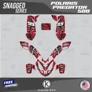 Graphics Kit for POLARIS PREDATOR 500 (ALL YEARS) 16 MIL Snagged - Red