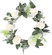 NOLITOY Spring Artificial Succulent Wreath for Home Decor Hanging Wreath for Front Door Decorative Floral Arrangement
