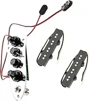 ibasenice Bass Pickup Kit 4-string Pickup Set Tone Adjuster Lightweight Portable for Bass Enthusiasts