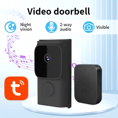 Tuya Wireless Doorbell Camera 1080P HD with Two-Way Audio & Smart Intercom