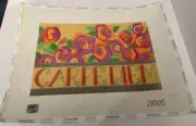 CARPE DIEM Needlepoint Canvas Hand Painted 12" X 8" Seize The Day