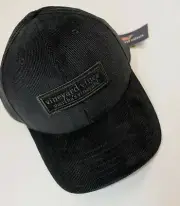 VINEYARD VINES Baseball Hat Men's Black Corduroy Tonal Logo NEW $58