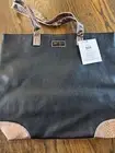 Jimmy Choo Parfums Shopper Tote Bag Black Vegan Faux Leather Snake Metallic