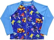 [TAKARA TOMY A.R.T.S] Pokémon Rash Guard, Long Sleeve, Children's Clothing, Swimsuit, Boys, Swimwear, Pokemon, Glen Alma, Sawblaze, Pikachu, Boys, UV Care, Character Children's Clothing