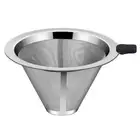 Drip Coffee Maker for Cup Stainless Steel Cone Filter Reusable Fine Mesh