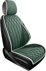 Universal Car Seat Cover Four Season Auto Flax Breathable Seat Covers for Car Seats Cover Protection Cars Accessories greenfrontseatset