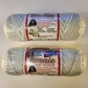 2 50 Yd Rolls Bonnie Macrame Craft Cord 4 Mm Metallic White/silver