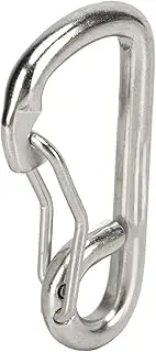 Marine Carabiner Clip, 316 Stainless Steel Snap Hook Spring Connector, Heavy Duty Carabiner Clip Hooks Outdoor for Gym Camping Keychain Ropes, Keychain, Dog Leashes, Marine Grade